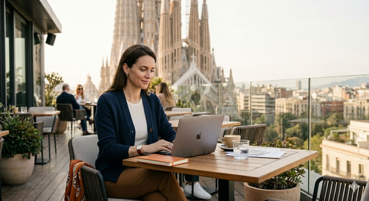 Relocating to Spain — Barcelona skyline